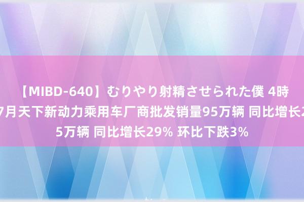 【MIBD-640】むりやり射精させられた僕 4時間 乘联会:预估7月天下新动力乘用车厂商批发销量95万辆 同比增长29% 环比下跌3%
