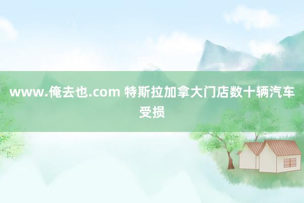 www.俺去也.com 特斯拉加拿大门店数十辆汽车受损